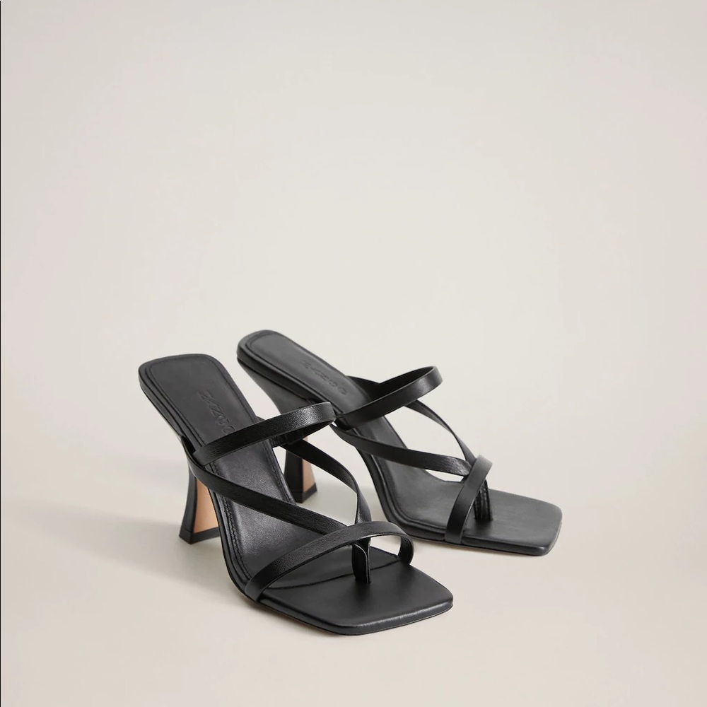Mango - Leather strap sandals
